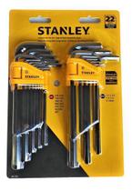 Jogo De Chave Allen Longa - 22 Peças - Milímetro E Polegada Jogo De Chave Allen Longa - 22 Peças - Milímetro E Polegada