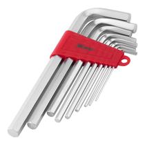 Jogo de chave allen longa, acabamento acetinado, cromo vanadio, 2-12mm, 9pcs // mtx Jogo de chave allen longa, acabamento acetinado, cromo vanadio, 2-12mm, 9pcs // mtx