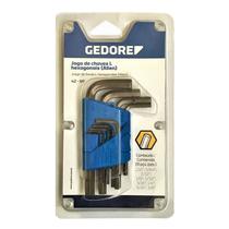 Jogo de Chave Allen Polegada 1/16 a 3/8 9 pçs Gedore 42 9P