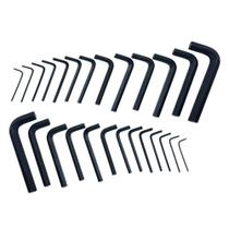 Jogo de chave allen premium com 25 peças 1,5x10mm thompson