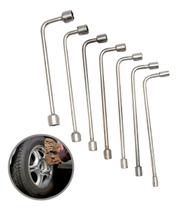 Jogo de chave biela em "l" 7 peças 8 a 14mm aço cromado iwjcb7 Jogo de chave biela em "l" 7 peças 8 a 14mm aço cromado iwjcb7