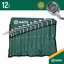 Jogo De Chave Biela Sata 8 A 19 Mm 12 Pcs St08021 Sata