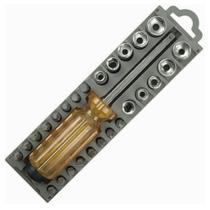 Jogo De Chave Bits Com 28 Peças Phillips Fenda Torx