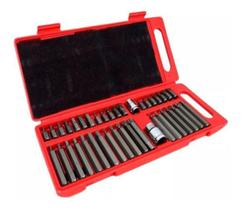 Jogo De Chave C/40 Pças C/bits Torxs,multidentada Hexagonal
