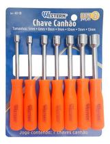 Jogo De Chave Canhão Sextavada Com 7 Peças De 5 A 13 Mm Jogo De Chave Canhão Sextavada Com 7 Peças De 5 A 13 Mm