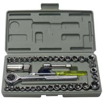 Jogo De Chave Catraca Reversível Soquete 40 Peças 57000 Aiwa Jogo De Chave Catraca Reversível Soquete 40 Peças 57000 Aiwa