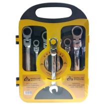 Jogo de Chave Com Catraca Combinada Articulada Profissional 7 Peças - Gorillaz Jogo de Chave Com Catraca Combinada Articulada Profissional 7 Peças - Gorillaz