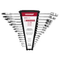 Jogo de Chave Combinada 1/4-1.1/4 Pol. com 16 Peças GEDORE Jogo de Chave Combinada 1/4-1.1/4 Pol. com 16 Peças GEDORE