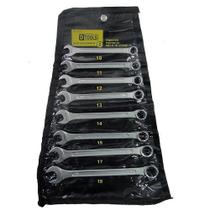 Jogo de Chave Combinada 10 a 19mm (8 Peças) - Dtools Jogo de Chave Combinada 10 a 19mm (8 Peças) - Dtools