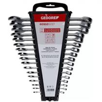 Jogo de chave combinada 6 a 22 mm aço cromo vanádio 17 peças - R09105017