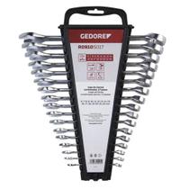 Jogo de Chave Combinada 6 a 22 mm com 17 Peças - Gedore Red