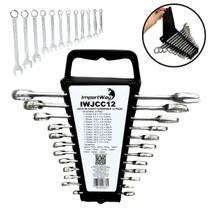 Jogo De Chave Combinada 6 À 22mm 12 pçs Boca E Estrela Aço Jogo De Chave Combinada 6 À 22mm 12 pçs Boca E Estrela Aço