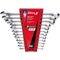 Jogo de Chave Combinada 6 a 22mm com 12 Peças - 102405MY - MAYLE Jogo de Chave Combinada 6 a 22mm com 12 Peças - 102405MY - MAYLE