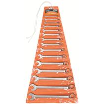 Jogo de chave combinada 6 a 32 mm aço cromo vanádio 15 peças