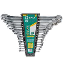 Jogo De Chave Combinada 6 A 32mm 15 Peças Sata ST08002G