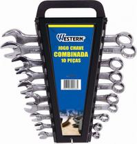 Jogo De Chave Combinada Aço Carbono 6 A 22 Mm 10 Peças Jogo De Chave Combinada Aço Carbono 6 A 22 Mm 10 Peças