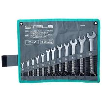 Jogo de Chave Combinada Aço Cromo Vanádio 12 Peças - Stels Jogo de Chave Combinada Aço Cromo Vanádio 12 Peças - Stels