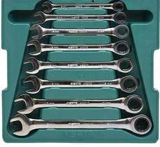 Jogo de chave combinada c/ catraca 8 a 19mm st08008sj (8pcs) sata Jogo de chave combinada c/ catraca 8 a 19mm st08008sj (8pcs) sata