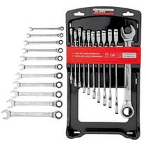 Jogo de Chave Combinada c/ Catraca 8 x 19mm c/ 11 Peças MTX 147959 Jogo de Chave Combinada c/ Catraca 8 x 19mm c/ 11 Peças MTX 147959