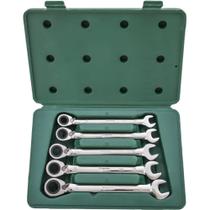 Jogo De Chave Combinada C/Catraca Reversível 10 A 14Mm 5 Pçs