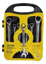 Jogo de chave combinada catraca 7pçs bom-3213 Jogo de chave combinada catraca 7pçs bom-3213