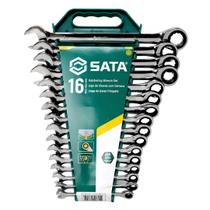 Jogo De Chave Combinada Catraca 8-24Mm 16 Pçs ST08034L Sata