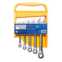 Jogo de Chave Combinada Catraca 8 a 17 MM com 5 Peças TRAMONTINA Jogo de Chave Combinada Catraca 8 a 17 MM com 5 Peças TRAMONTINA