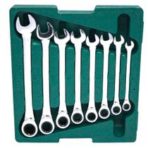Jogo de Chave Combinada Catracada 8 a 19 mm - 8 Peças