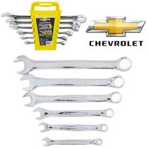 Jogo de chave combinada com 6 pecas chevrolet 6/8/10/13/14/17mm