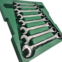 Jogo De Chave Combinada com Catraca 8 A 19 Mm 8 Pçs - Sata * 10637 Jogo De Chave Combinada com Catraca 8 A 19 Mm 8 Pçs - Sata * 10637