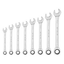 Jogo de Chave Combinada com Catraca Cromo Vanadio Cromado 8pcs Stels