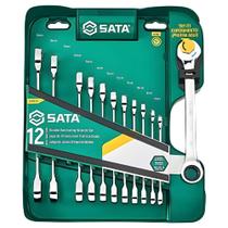 Jogo de Chave Combinada com Catraca Speedy 8 a 19 mm com 12 Pc SATA