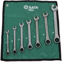 Jogo de chave combinada com catraca speedy de 8 a 18 mm com 7 peças - ST09024SJ