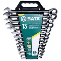 Jogo De Chave Combinada Com Catrata 1/4" A 1" 13 Peças Sata ST09040G