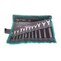 Jogo de chave combinada, cromo vanadio, 6-22mm, 12pcs // stels