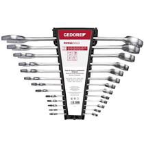 Jogo de Chave Combinada de 1/4 à 1 POL com 13 Peças R09115013 GEDORE RED Jogo de Chave Combinada de 1/4 à 1 POL com 13 Peças R09115013 GEDORE RED