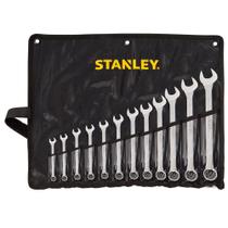Jogo de chave combinada de 6 a 22 aço cromo vanádio com 12 peças - Stanley