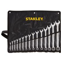 Jogo de chave combinada de 6 a 32 aço cromo vanádio com 15 peças - Stanley