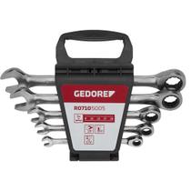 Jogo de chave combinada gedore c/catraca c/5pcs 8a19mm r07105005