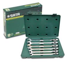 Jogo de Chave Combinada Soquete Flexível 6 peças ST09037SJ - SATA Jogo de Chave Combinada Soquete Flexível 6 peças ST09037SJ - SATA