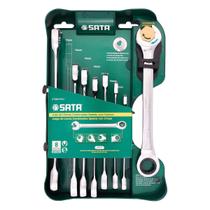 Jogo de Chave Combinada Speedy Catraca 8 a 19mm SATA ST08007ASJ Jogo de Chave Combinada Speedy Catraca 8 a 19mm SATA ST08007ASJ