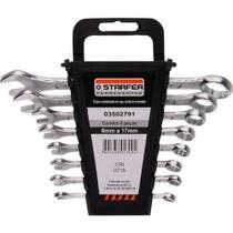 Jogo De Chave Combinada Starfer 8 Peças 6mm Á 17mm Ferramentas Construção Mecânico Jogo De Chave Combinada Starfer 8 Peças 6mm Á 17mm Ferramentas Construção Mecânico