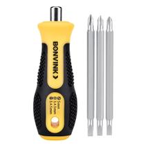 Jogo de Chave de Fenda e Philips Kit 6 Pontas com Imã Magnético Reforçado Bomvink BOM-3106