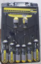 Jogo De Chave De Fenda E Phillips Imantada 8 Peças - Eda