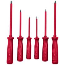 Jogo de Chave de Fenda e Phillips Isoladas 1000V com 6 Peças Jogo de Chave de Fenda e Phillips Isoladas 1000V com 6 Peças