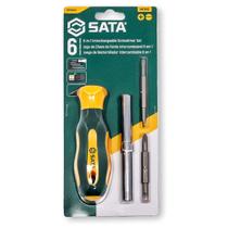 Jogo de Chave de Fenda Intercambiável 6 em 1 - ST09347 - Sata
