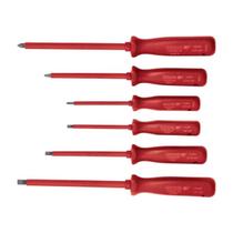 Jogo de Chave de Fenda/Phillips 6 Peças 150-160NR Isolada 1000V Gedore Jogo de Chave de Fenda/Phillips 6 Peças 150-160NR Isolada 1000V Gedore