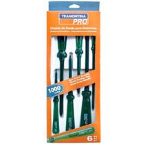 Jogo de Chave de Fenda/Phillips isolada 44115/406 Tramontina Jogo de Chave de Fenda/Phillips isolada 44115/406 Tramontina