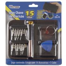 Jogo de Chave de Precisão com 15 Peças - Ref. CEL-12 - Western Jogo de Chave de Precisão com 15 Peças - Ref. CEL-12 - Western