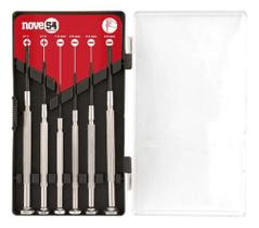 Jogo de chave de precisao fenda/philips multiuso com estojo